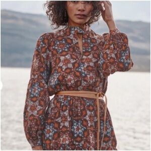 New w Tag: ADA Skinny Wrap Belt in Truffle. Leather. One Size